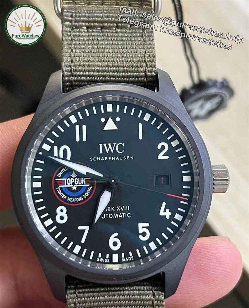 V7 Factory IWC IW324712 Replica – Ceramic Pilot Mark XVIII SFTI-Style 41 mm Auto Watch