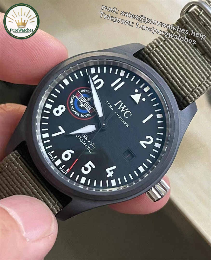 V7 Factory IWC IW324712 Replica – Ceramic Pilot Mark XVIII SFTI-Style 41 mm Auto Watch - Image 4