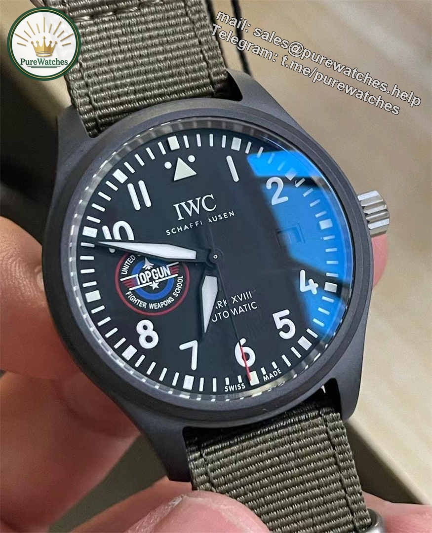 V7 Factory IWC IW324712 Replica – Ceramic Pilot Mark XVIII SFTI-Style 41 mm Auto Watch - Image 2