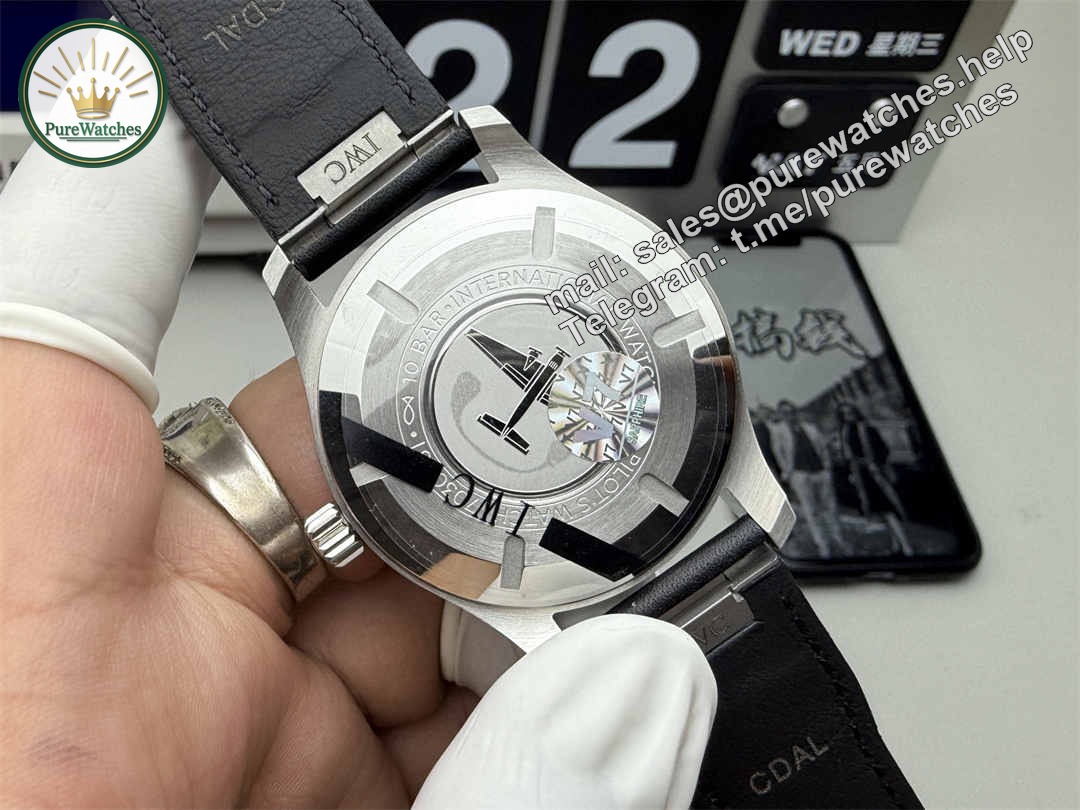 V7 IWC Mark XX White Dial – Premium 40mm Pilot Watch Replica with Sapphire Crystal & 2892/SW300 Movement - Image 8