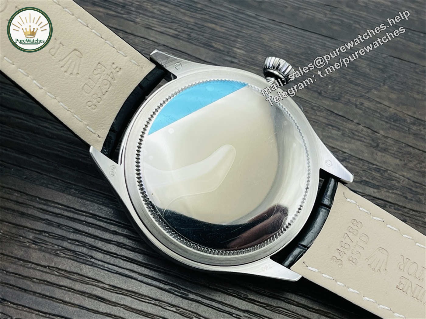 VR Factory Rolex Cellini Blue Dial Replica – M50519-0015 White Gold 39mm - Image 7