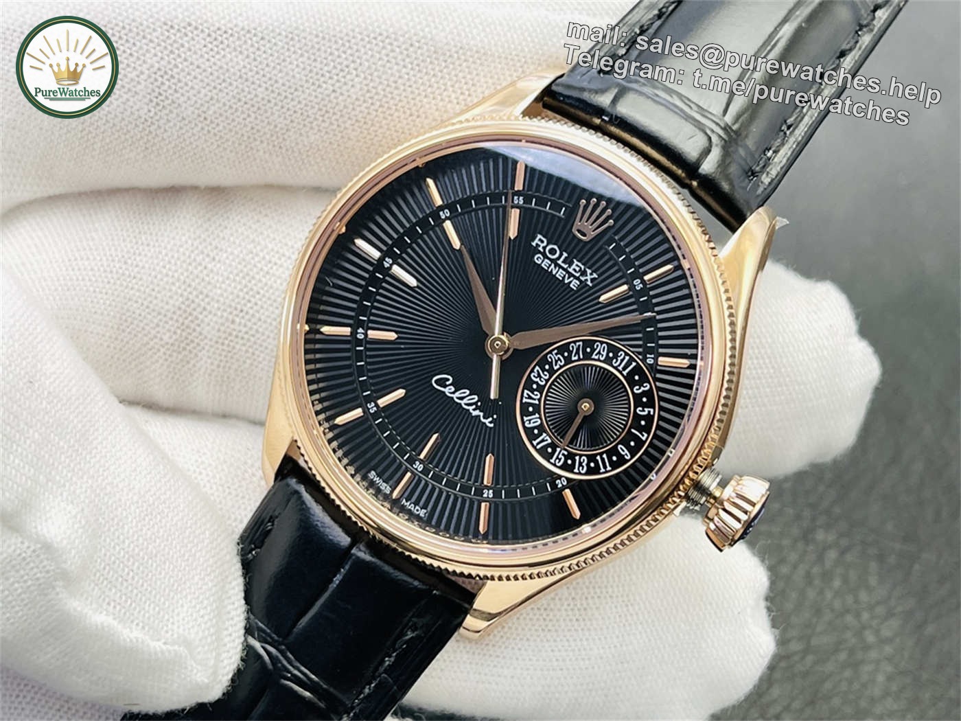 VR Factory Rolex Cellini Date Rose Gold Replica – M50515-0010 39mm - Image 2