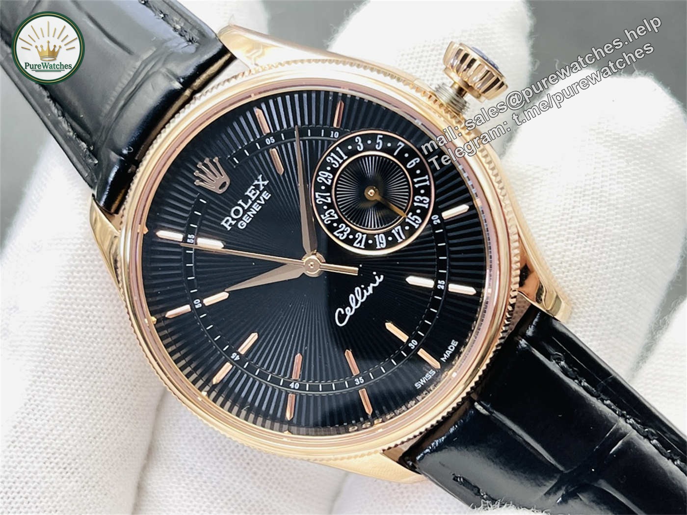 VR Factory Rolex Cellini Date Rose Gold Replica – M50515-0010 39mm - Image 3