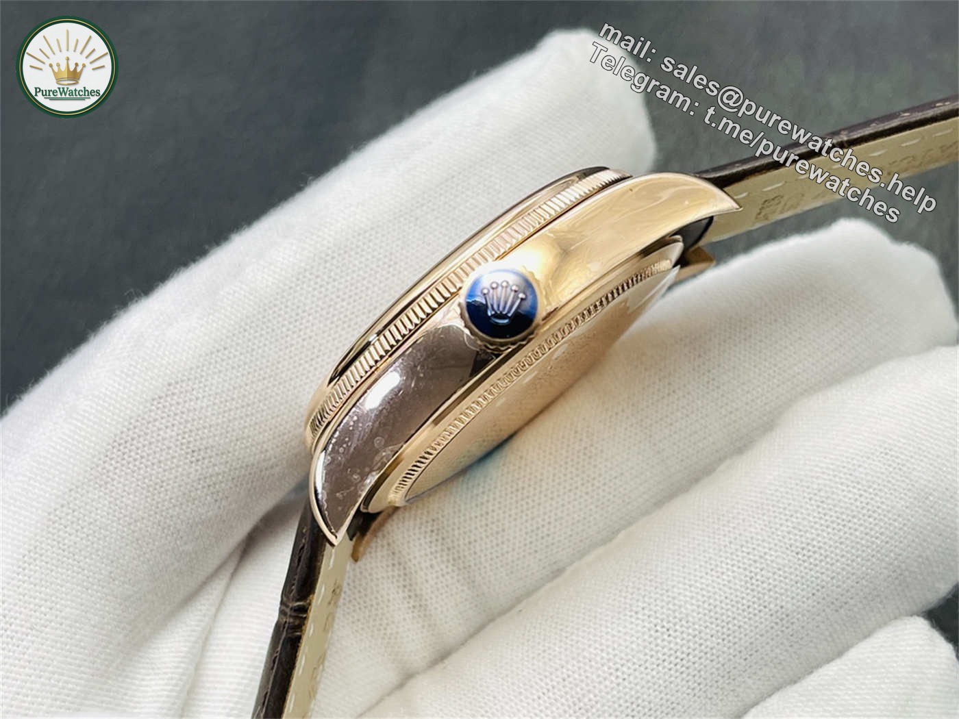 VR Factory Rolex Cellini Replica – M50515-0009 Rose Gold White Dial 39mm - Image 4