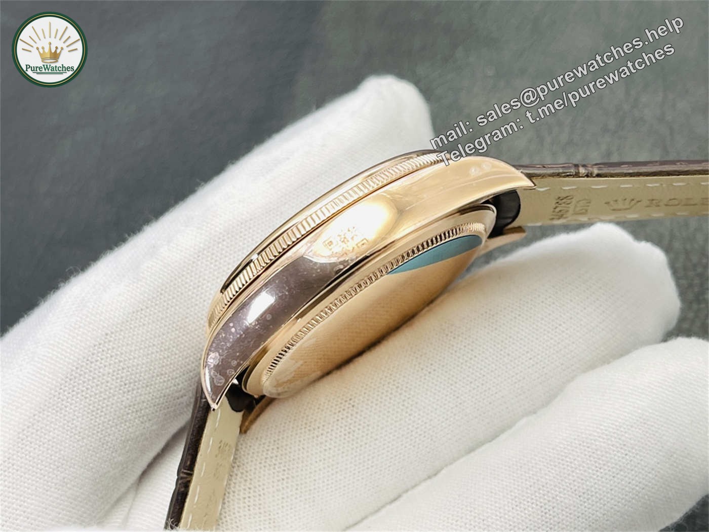 VR Factory Rolex Cellini Replica – M50515-0009 Rose Gold White Dial 39mm - Image 7