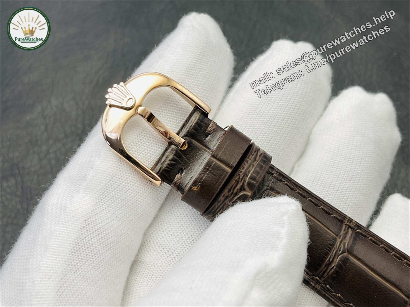 VR Factory Rolex Cellini Replica – M50515-0009 Rose Gold White Dial 39mm - Image 5