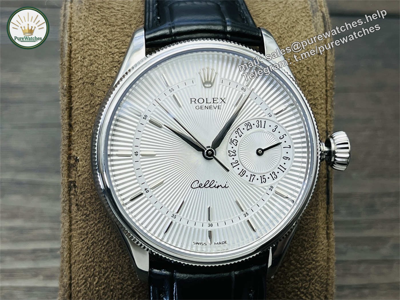 VR Factory Rolex Cellini White Dial Replica – Ref. 50519 Classic 39mm - Image 4