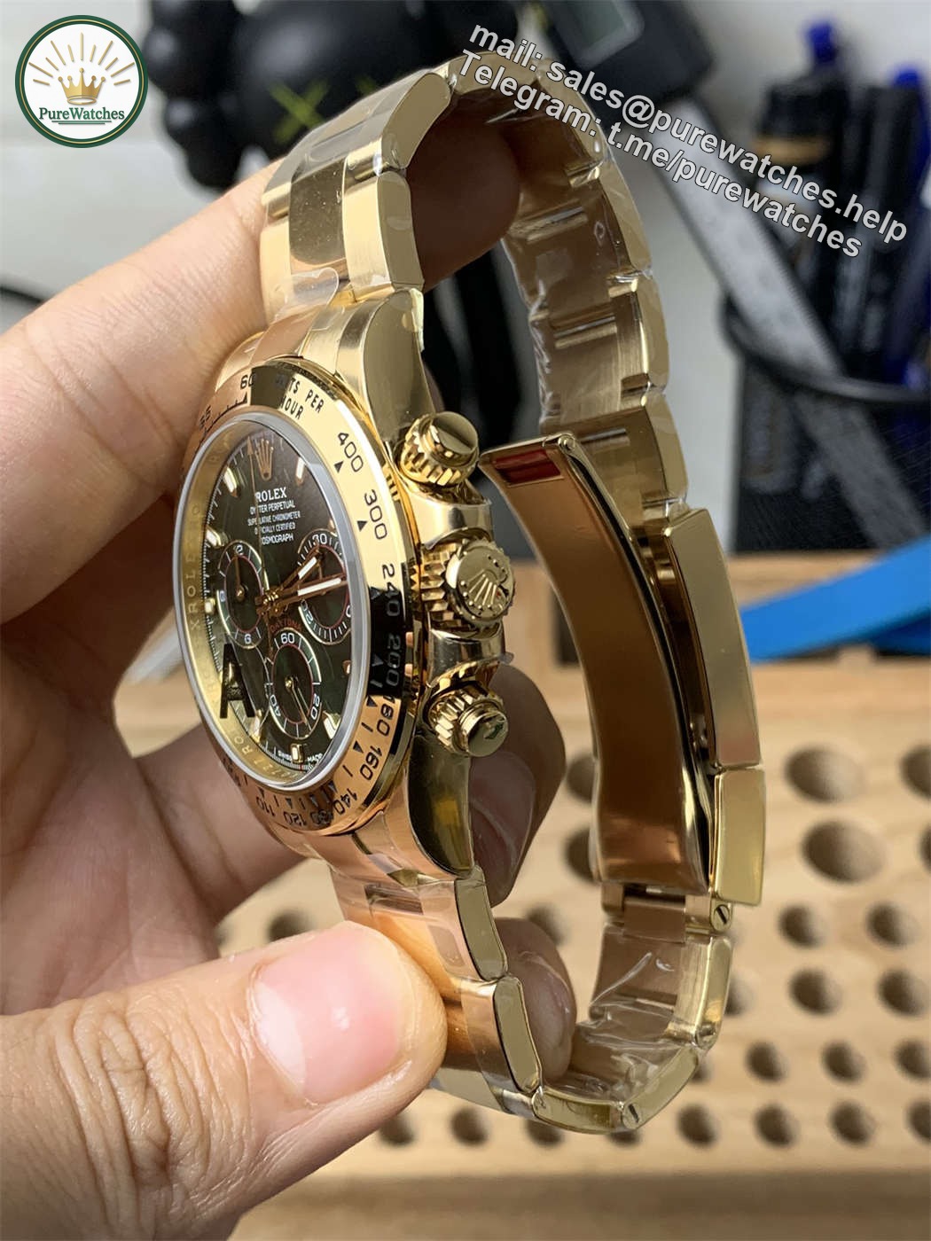 VS Factory Green Gold Daytona Heavy Weight Replica �C 4130 Clone Movement, Best Weighted Version - Image 3