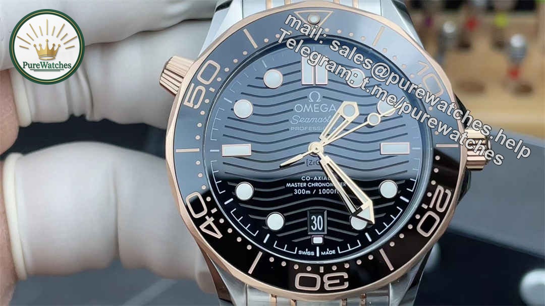VS Factory Omega Seamaster Diver 300M Replica – Premium 42mm Steel & Rose Gold Diver Watch