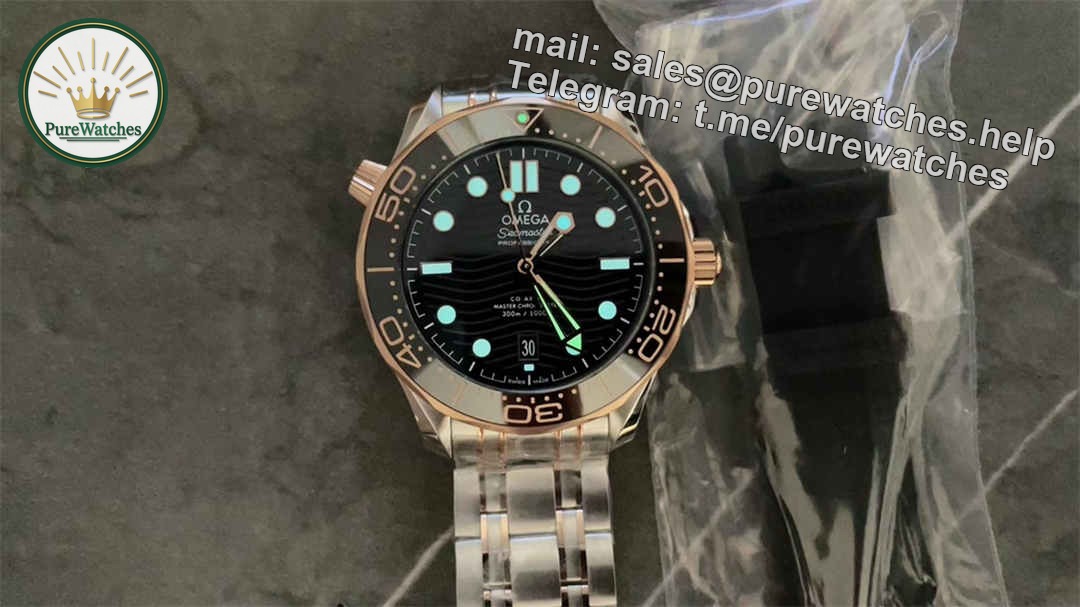 VS Factory Omega Seamaster Diver 300M Replica – Premium 42mm Steel & Rose Gold Diver Watch - Image 2