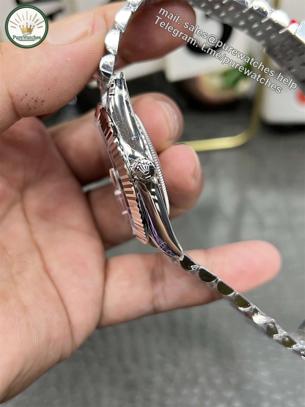VS Factory Rolex Datejust 41 Replica – Green Dial V2 with Dandong 3235 - Image 6