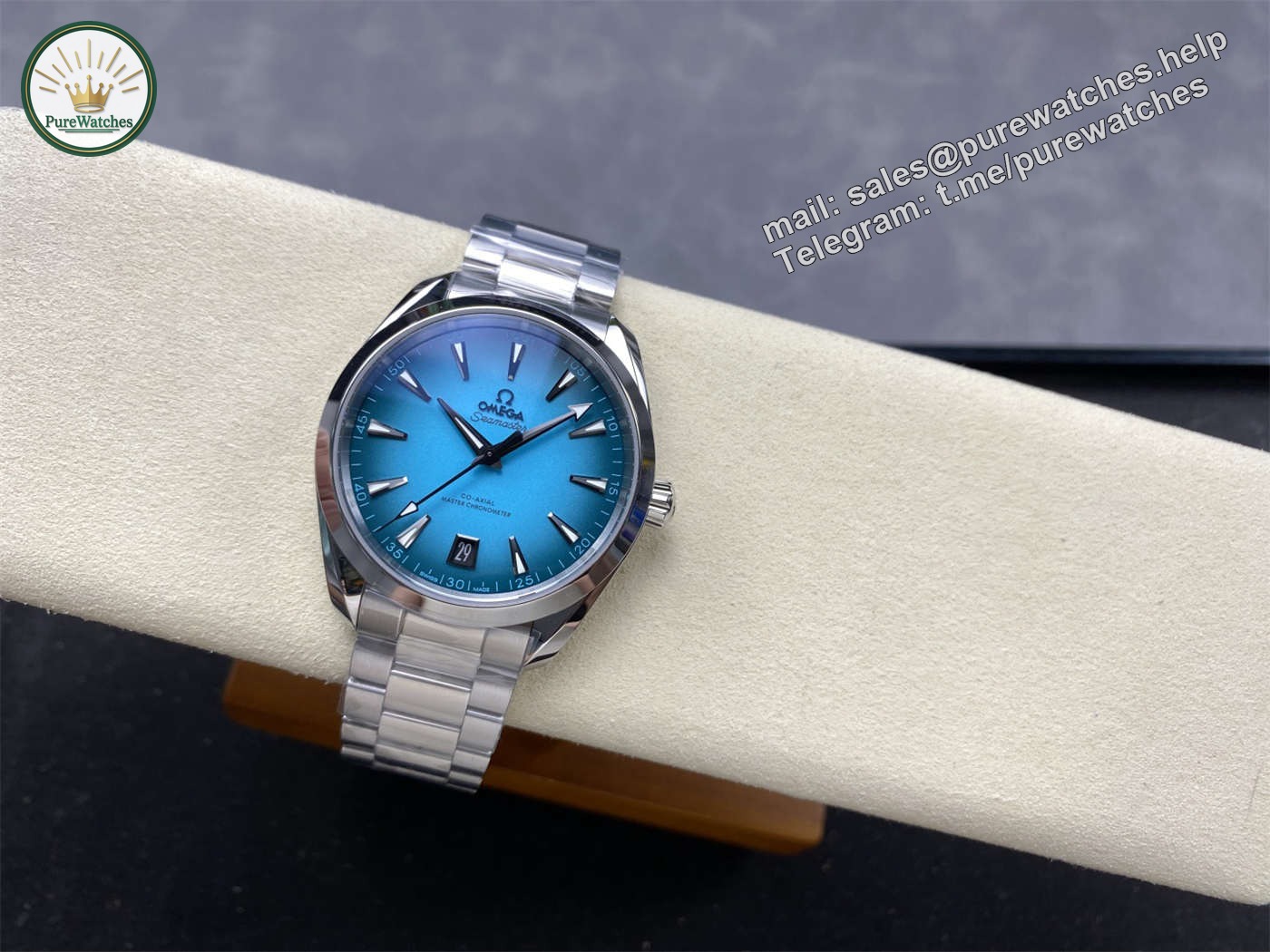 VSF Aqua Terra 150M 38mm “Shades” – Atlantic Blue Dial (VS8800 Super Clone) - Image 2