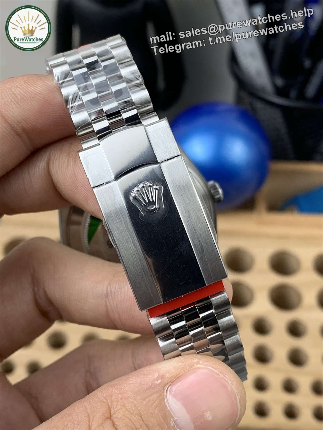 VSF Datejust 41 Blue Diamond Dial Replica – Rolex 126334 V2 - Image 6