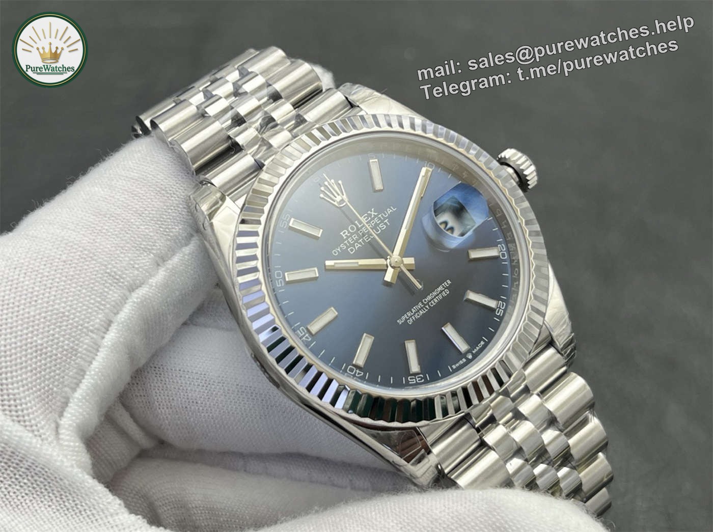 VSF Datejust 41 Blue Dial 126334 – The Definitive VS3235 Super Clone - Image 3