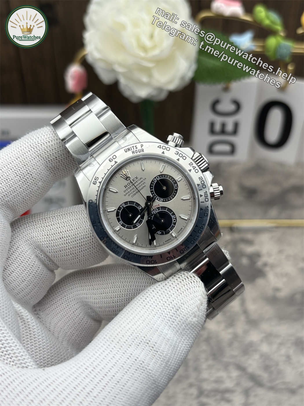 VSF Daytona 126509 V3 Weighted 183g (Grey Dial) �C Dandong 4131 Movement - Image 3