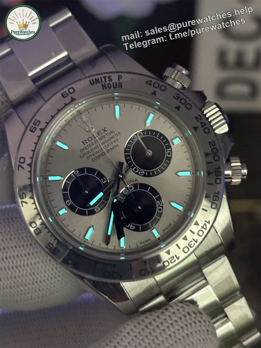 VSF Daytona 126509 V3 Weighted 183g (Grey Dial) �C Dandong 4131 Movement - Image 5
