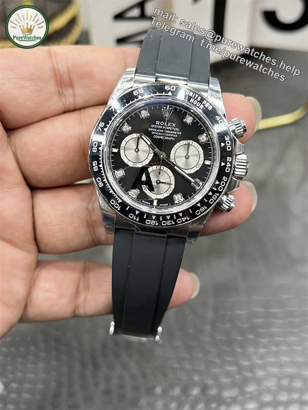 VSF Daytona Diamond Dial Replica (138g) �C Dandong 4131 Movement - Image 3