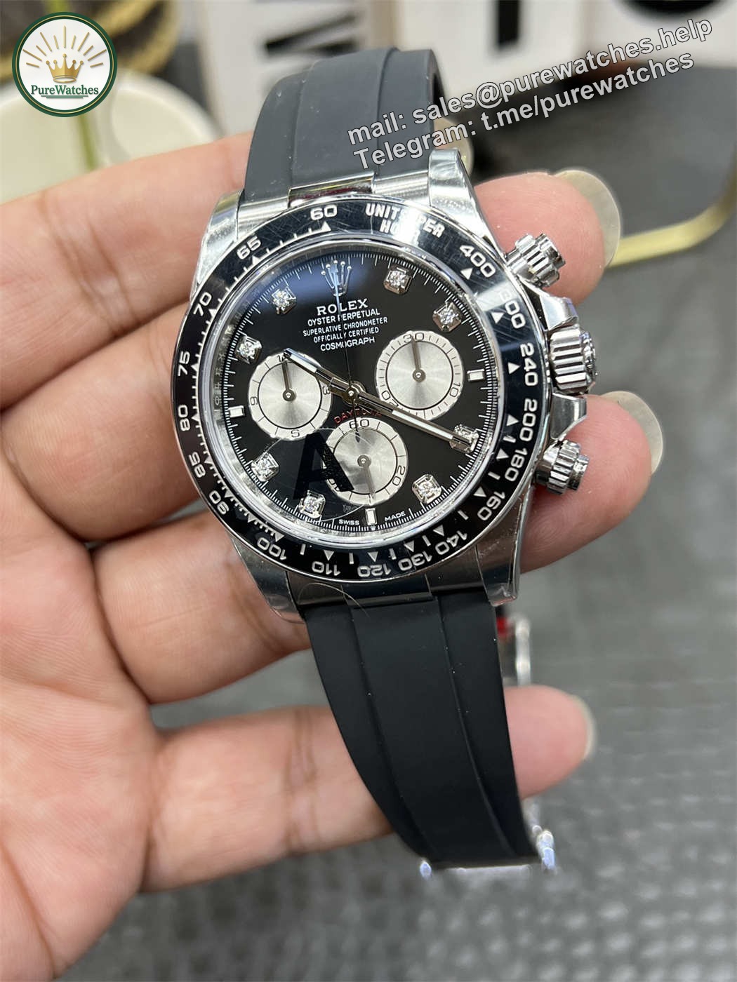 VSF Daytona Diamond Dial Replica (138g) �C Dandong 4131 Movement - Image 8