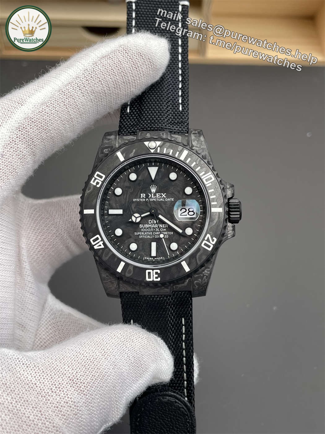 VSF DiW Carbon Submariner 40mm – Full Carbon Fiber Body (VS3135)