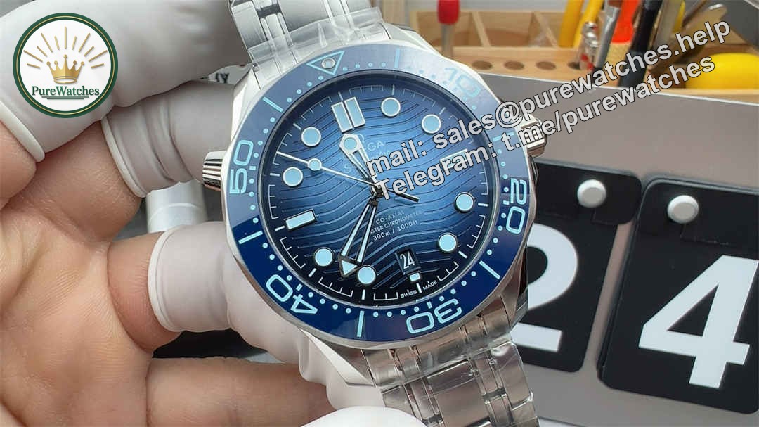 VSF Omega Seamaster 300 Summer Blue Replica – Premium Diver Watch with Super Clone 8800