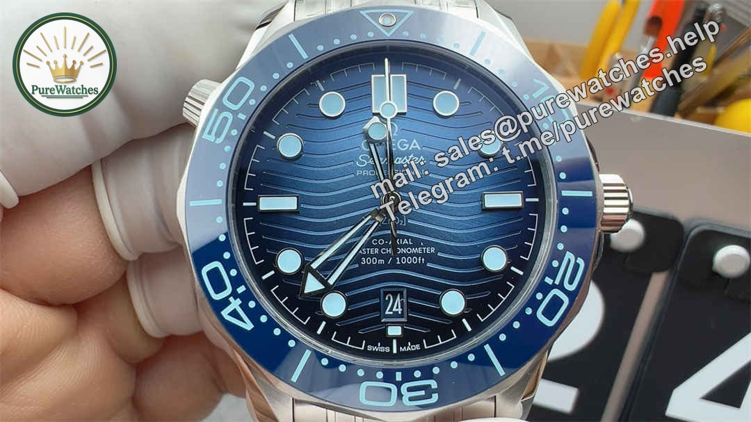 VSF Omega Seamaster 300 Summer Blue Replica – Premium Diver Watch with Super Clone 8800 - Image 3