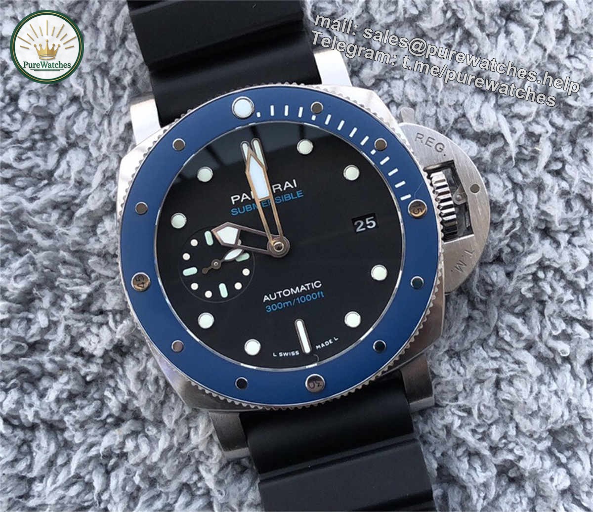 VSF PAM1209 – 42mm Submersible “Small Blue” Replica with Ceramic Bezel - Image 7