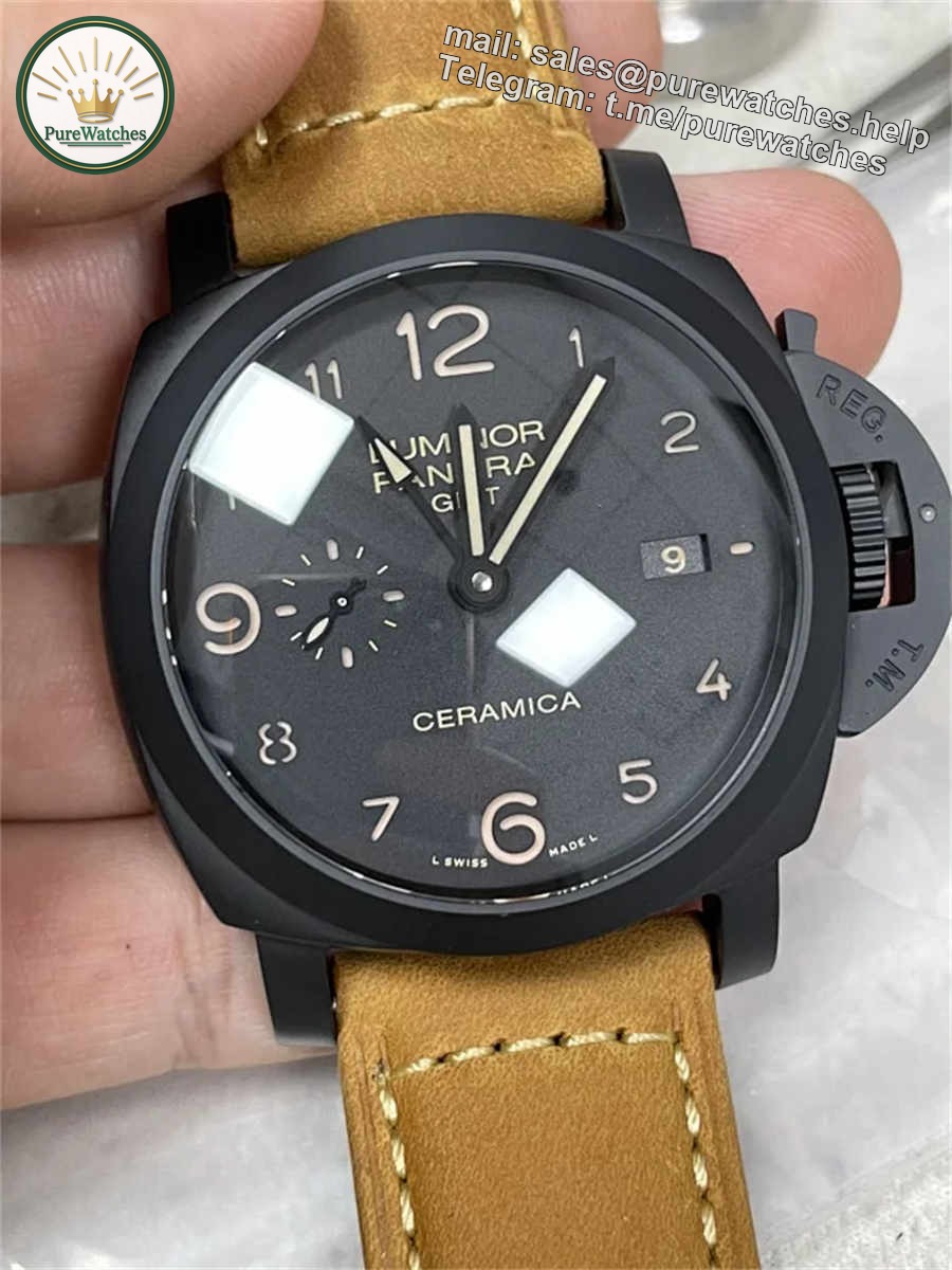 VSF PAM441 – 44mm Ceramic Luminor Submersible Replica with P.9001 Movement
