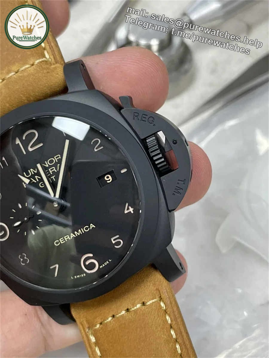 VSF PAM441 – 44mm Ceramic Luminor Submersible Replica with P.9001 Movement - Image 3