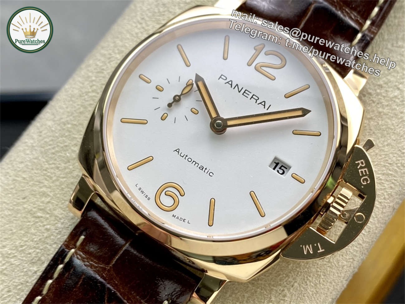 VSF Panerai PAM1042 Replica – Luminor Due 42mm Goldtech™ (Rose Gold) - Image 3