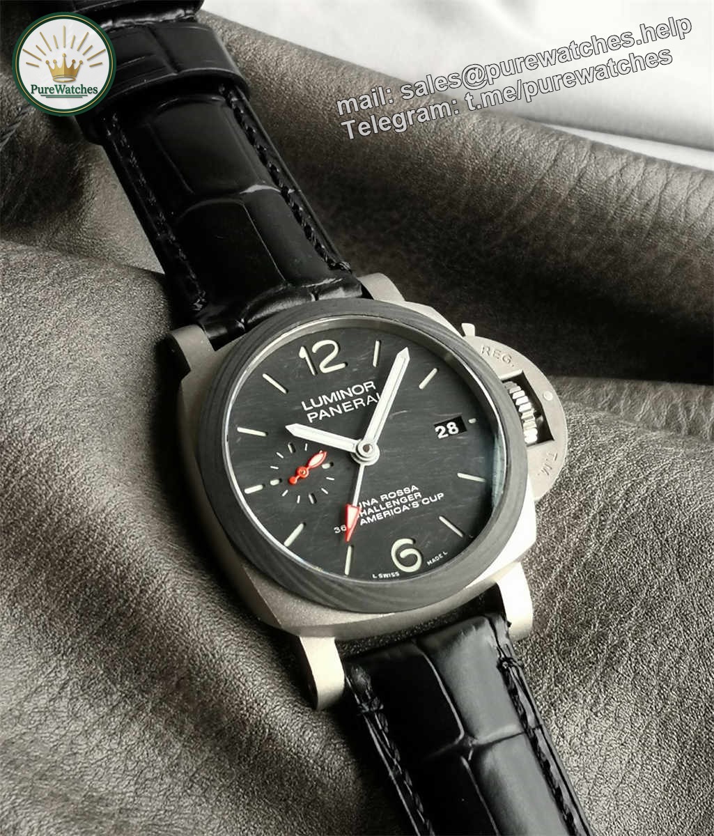 VSF Panerai PAM1096 – Titanium Luminor GMT 42mm Replica with 48-Hour Power Reserve - Image 3