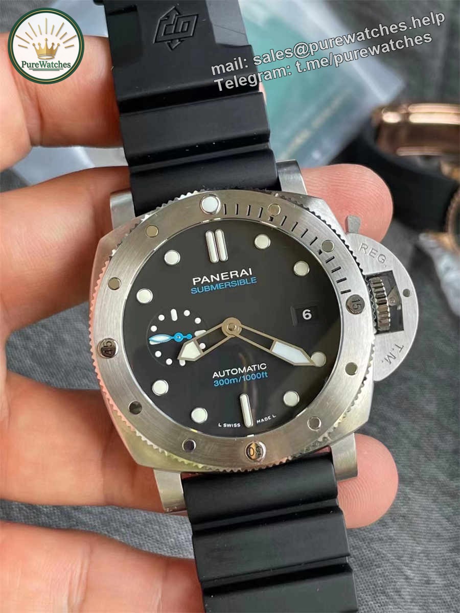 VSF Panerai PAM1229 – 44mm Submersible Steel Replica with VSF P.900 Movement