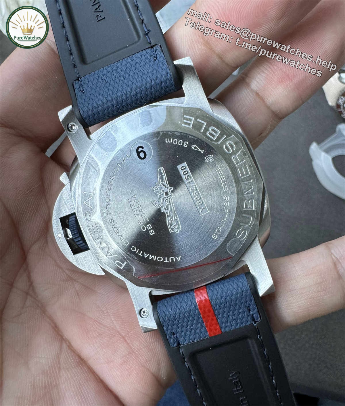 VSF Panerai PAM1391 – Submersible Luna Rossa 47mm Super Clone with P.9010 Movement - Image 7