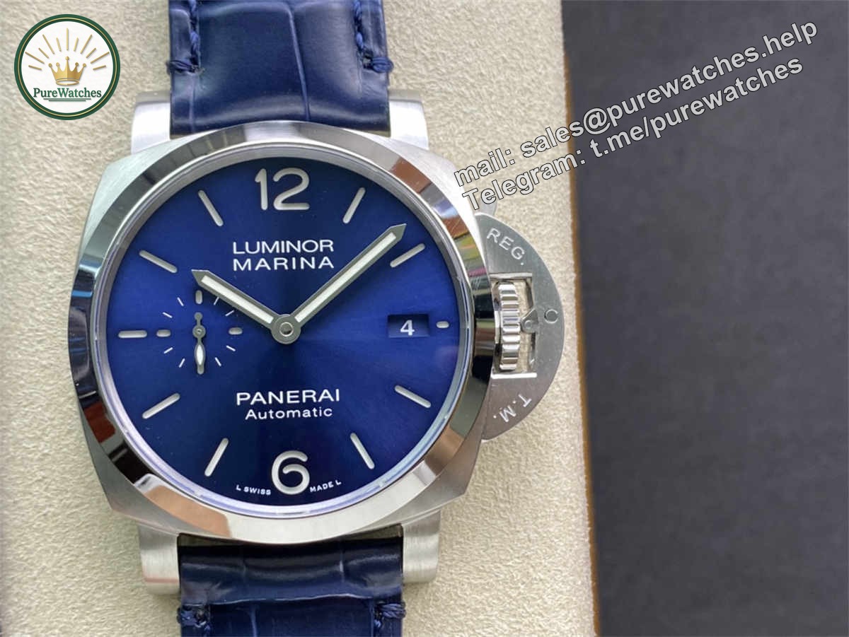 VSF Panerai PAM1393 – 42mm Luminor Marina Blue Dial Replica with P9010 Clone Movement