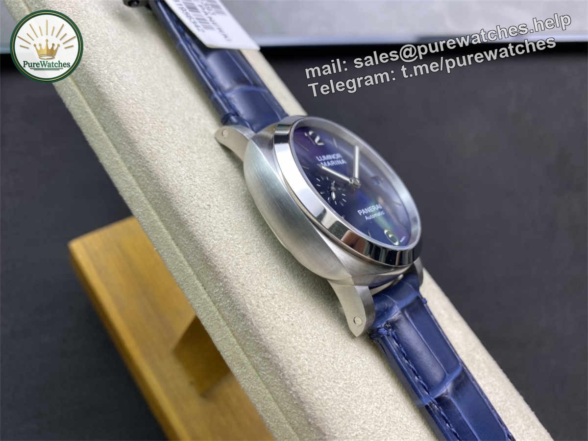 VSF Panerai PAM1393 – 42mm Luminor Marina Blue Dial Replica with P9010 Clone Movement - Image 6