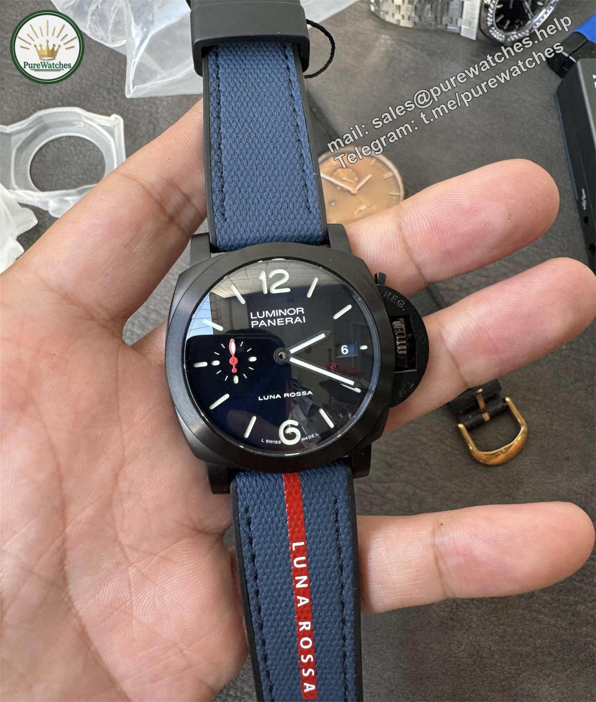 VSF Panerai PAM1408 Luna Rossa 40mm – Premium Super Clone Luminor Quaranta with P900 Movement