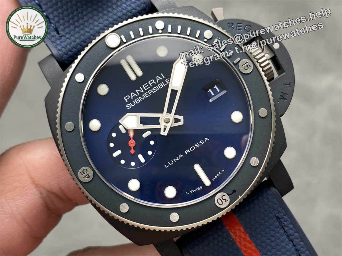 VSF Panerai PAM1466 – 44mm Ti-Ceramitech Submersible Replica with P.900 Movement - Image 2