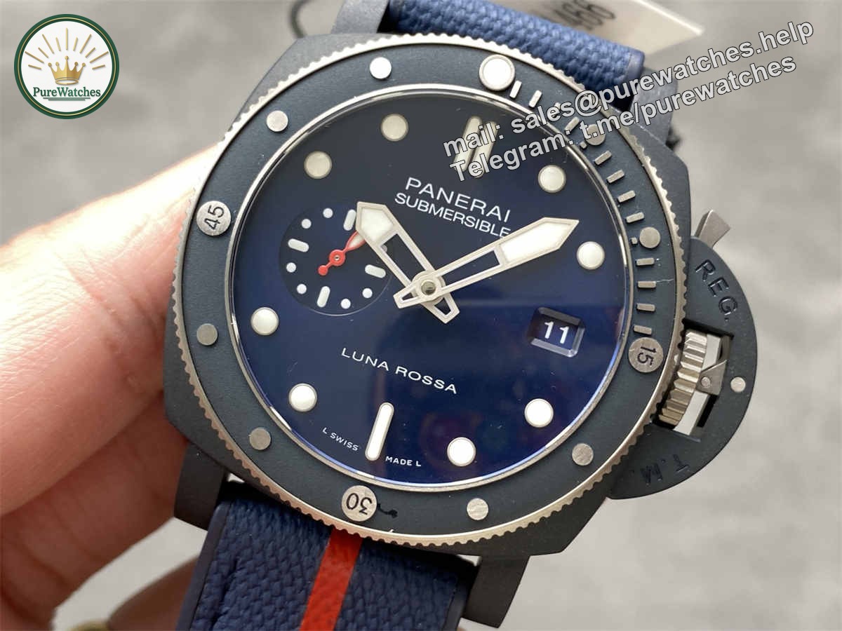VSF Panerai PAM1466 – 44mm Ti-Ceramitech Submersible Replica with P.900 Movement - Image 3