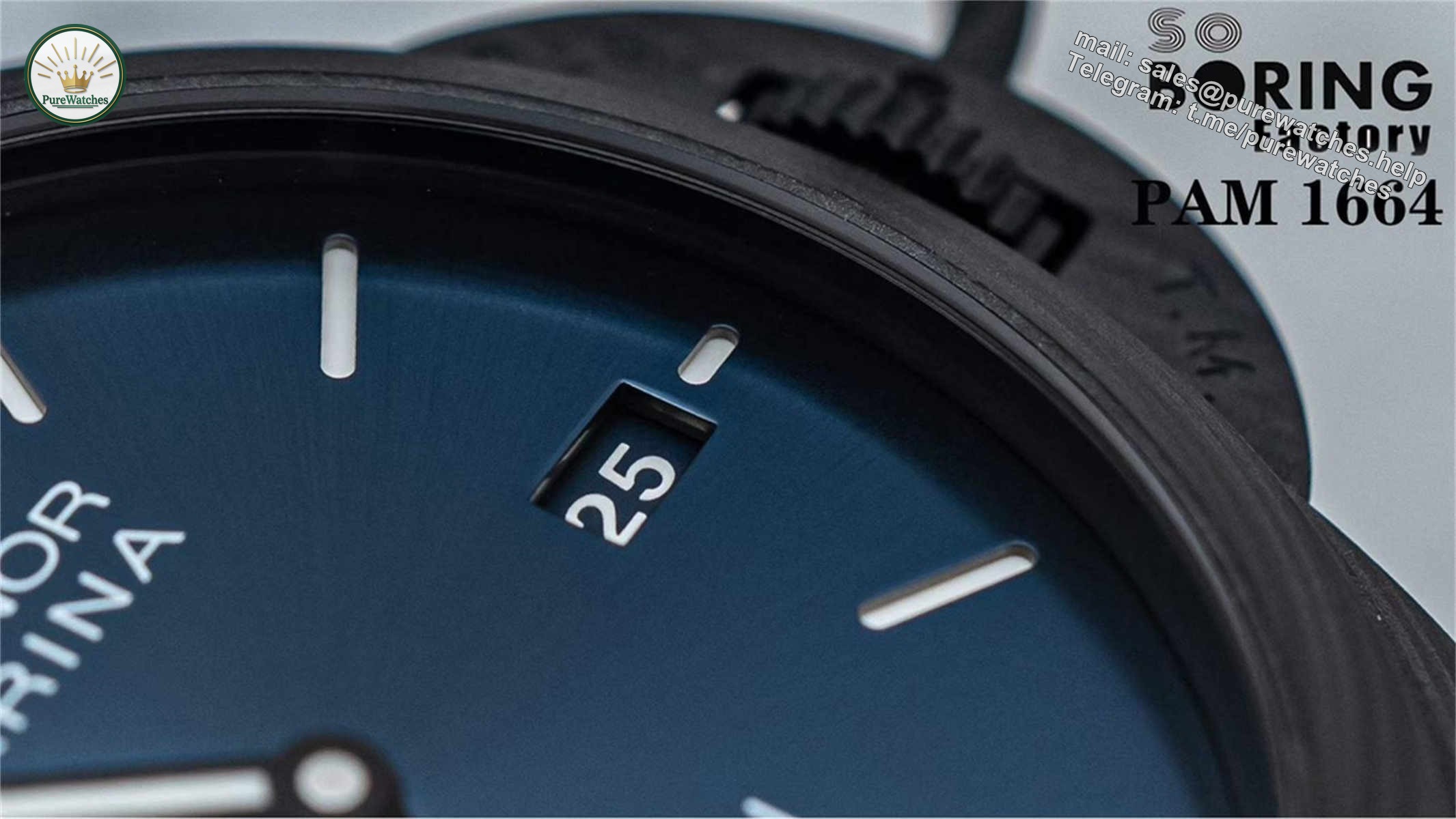 VSF Panerai PAM1664 – Luminor Marina Carbotech Replica with P.9010 Movement - Image 4