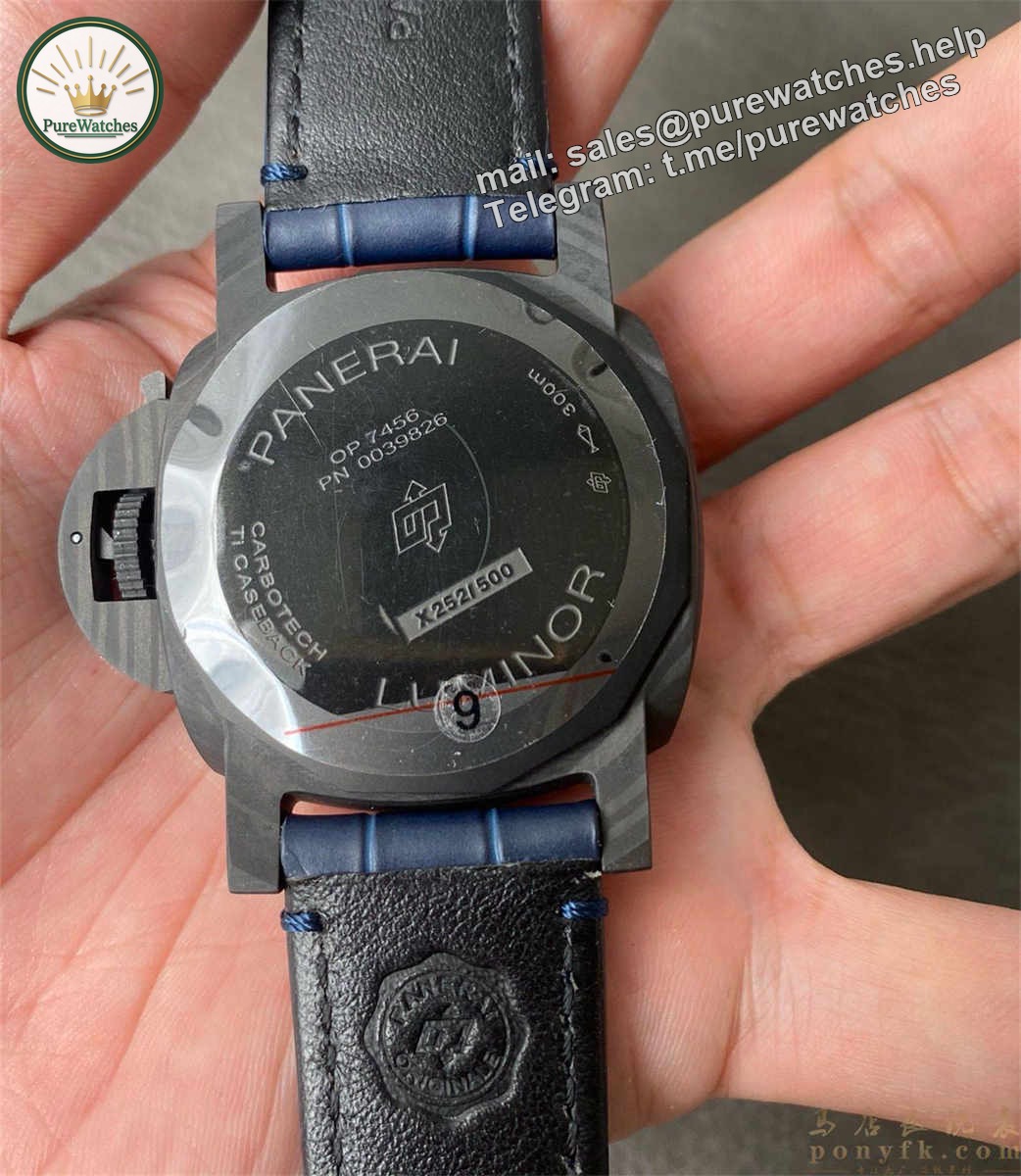 VSF Panerai PAM1664 – Luminor Marina Blu Notte Carbotech Replica Watch with P.900 Movement - Image 2