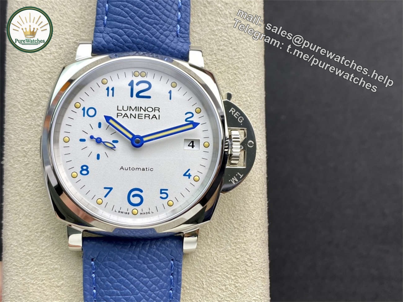 VSF Panerai PAM906 Replica – Luminor Due 42mm Ivory Dial