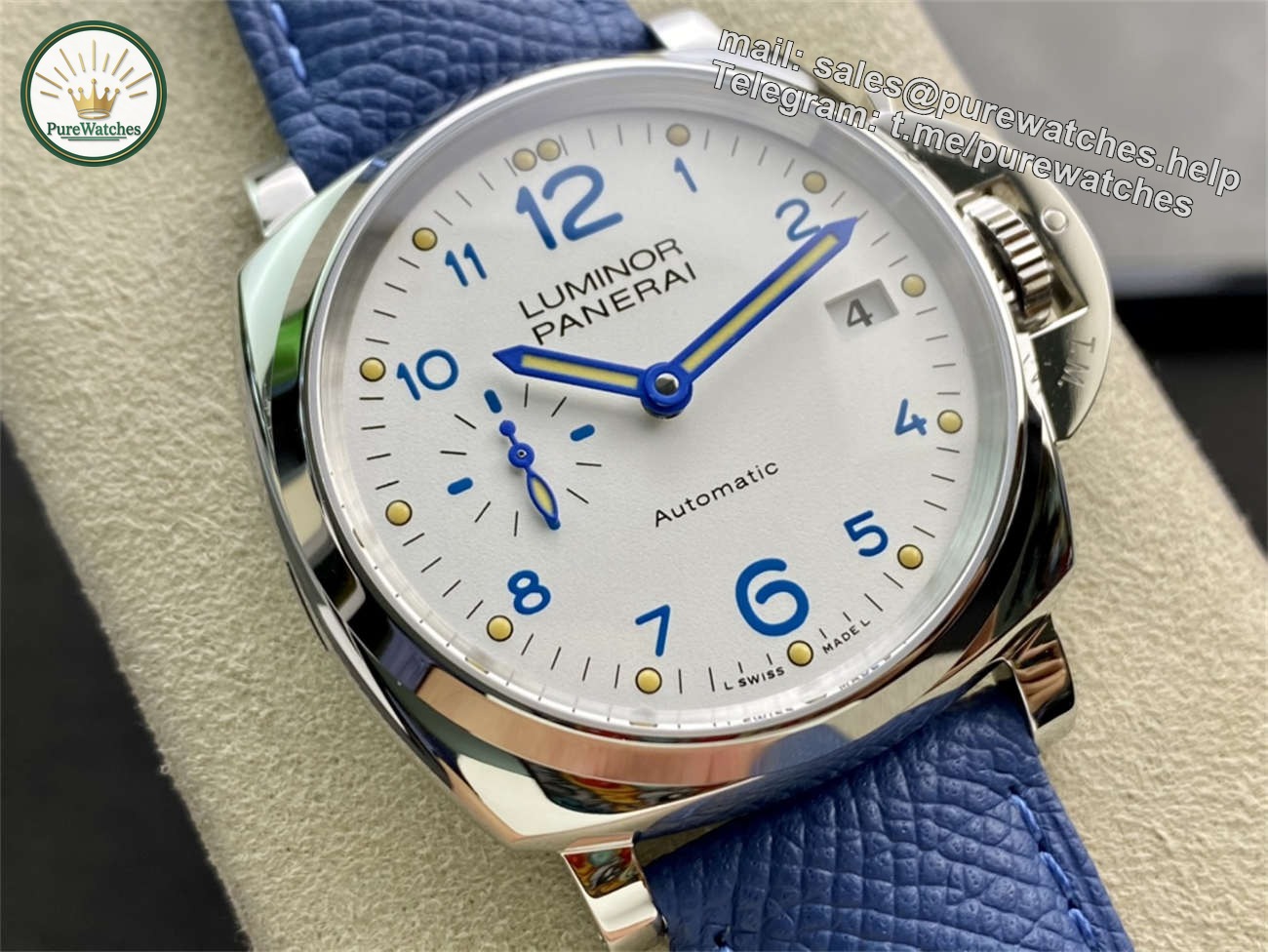 VSF Panerai PAM906 Replica – Luminor Due 42mm Ivory Dial - Image 2