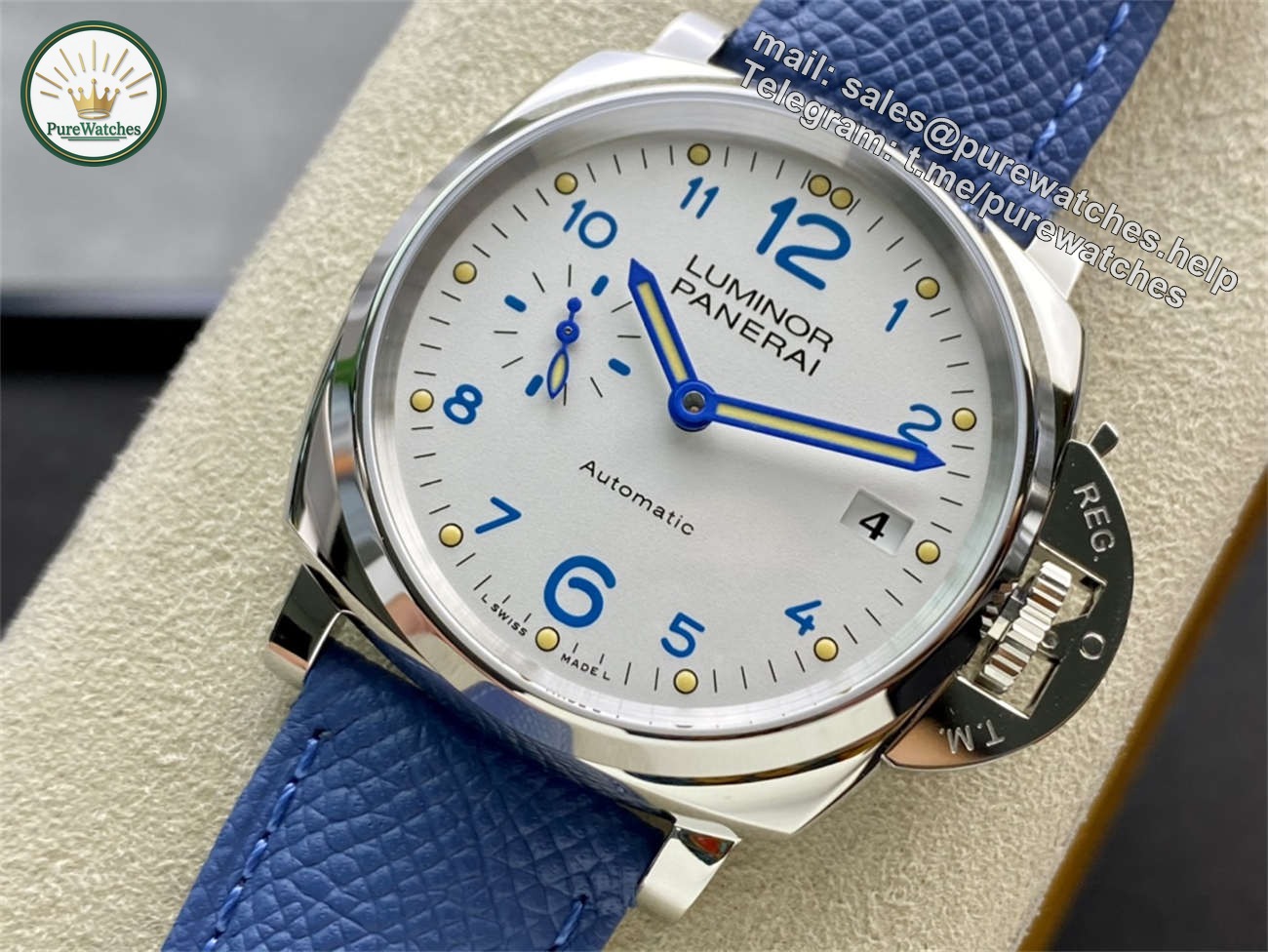 VSF Panerai PAM906 Replica – Luminor Due 42mm Ivory Dial - Image 3