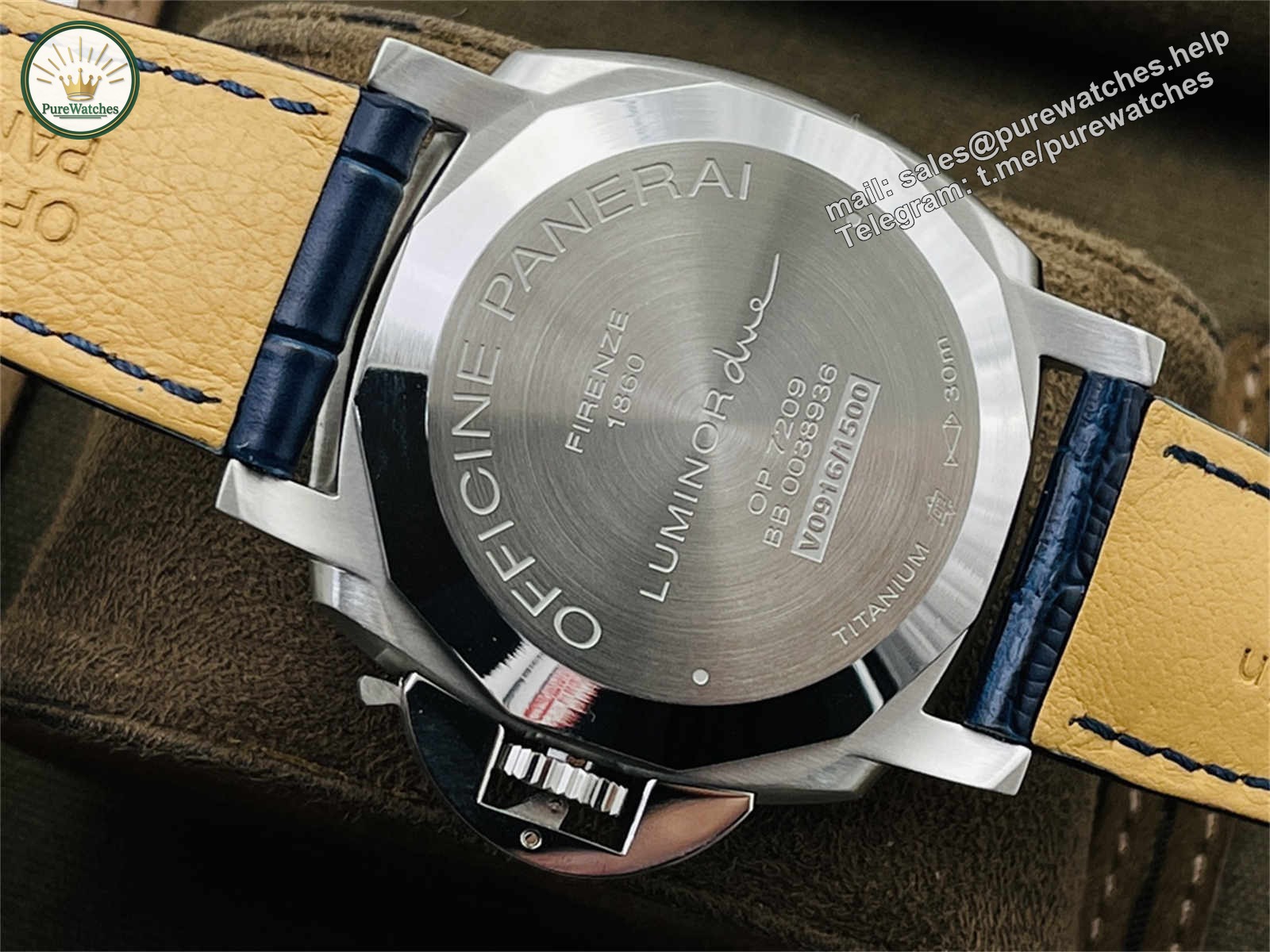 VSF Panerai PAM927 – Titanium Luminor Due 42mm Replica with P.900 Movement - Image 6