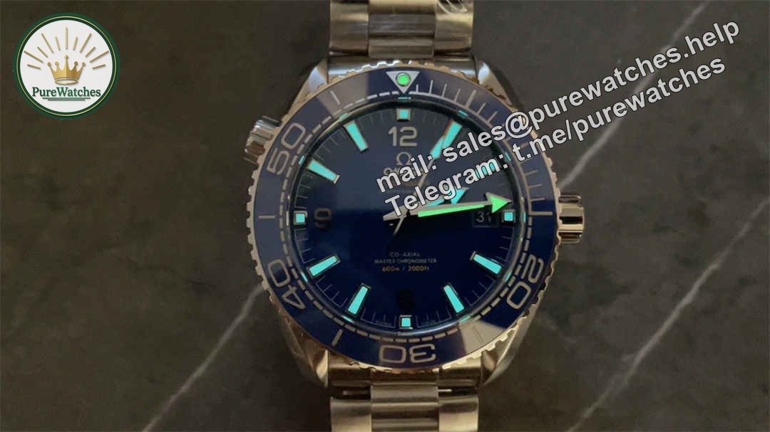 VSF Seamaster 600M Blue Replica – 43.5mm Stainless Steel Diver Watch - Image 2