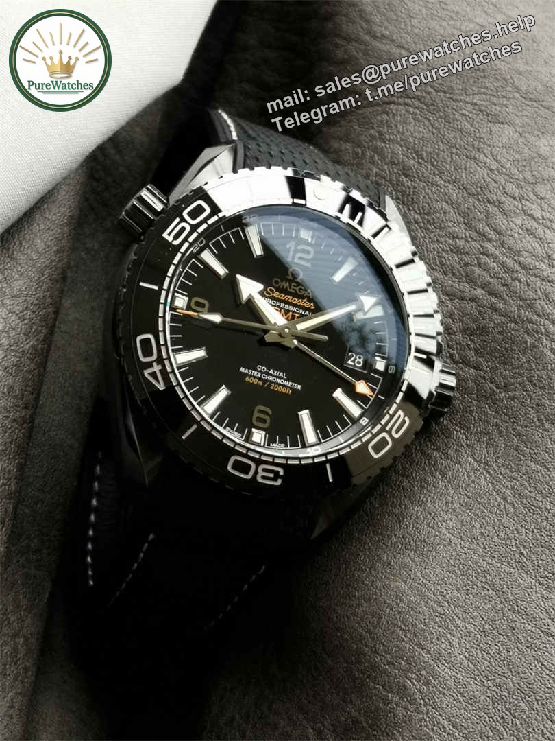 VSF Seamaster 600M Deep Black Replica – 45.5mm Ceramic Diver Watch - Image 8
