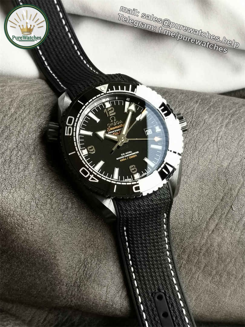 VSF Seamaster 600M Deep Black Replica – 45.5mm Ceramic Diver Watch - Image 4