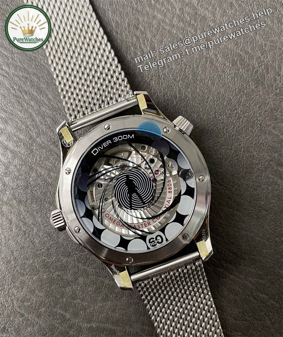 VSF Seamaster 60th Replica — Premium Blue Dial Bond Anniversary Diver Watch - Image 8