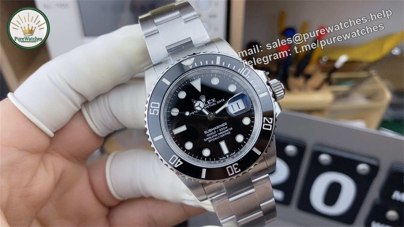 VSF Submariner 126610LN (Black Date 41mm) – Custom Dandong VS3235 Movement - Image 3