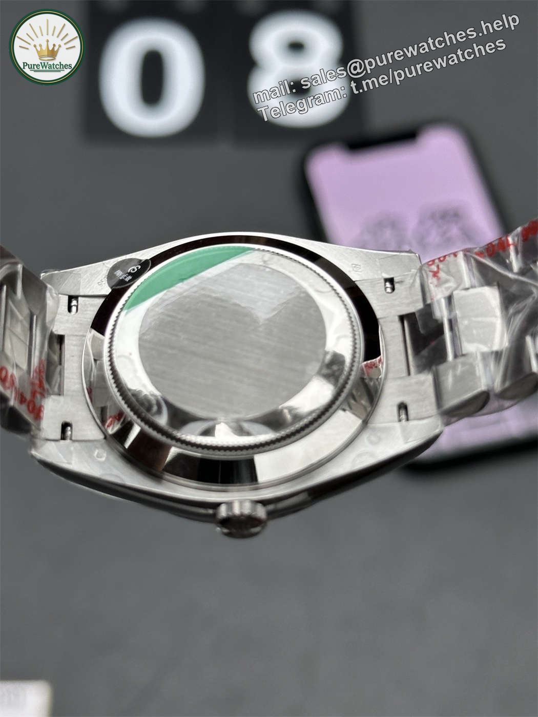 VSF Tungsten Day-Date 40 Black Motif Dial – 228239 White Gold (182g Weighted) - Image 5