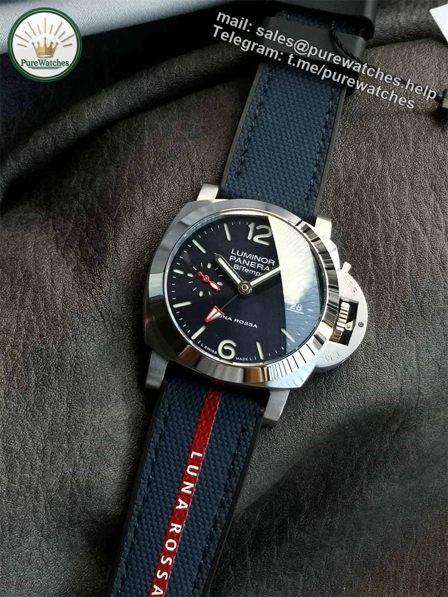 VSF Watches Panerai PAM01404 – 40mm Luminor Quaranta Luna Rossa GMT Super Clone